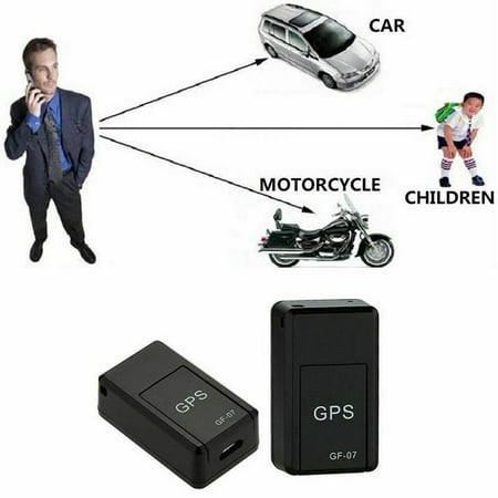 ruiruiNIE GF-07 Mini GPS Tracker Dispositivo de rastreo Localizador en Tiempo Real Localizador magn/ético Mejorado Mini GPS Tracker Negro